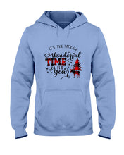 Load image into Gallery viewer, Funny Moose Wonderful Time Christmas Gift For Family Hoodie