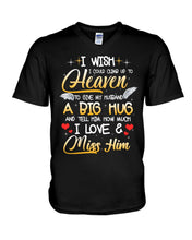 Load image into Gallery viewer, Climb Up To Heaven My Husbabd Guys V-Neck