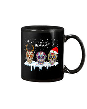 Load image into Gallery viewer, Merry Christmas Three Skulls Christmas T-Shirt Gift Mug
