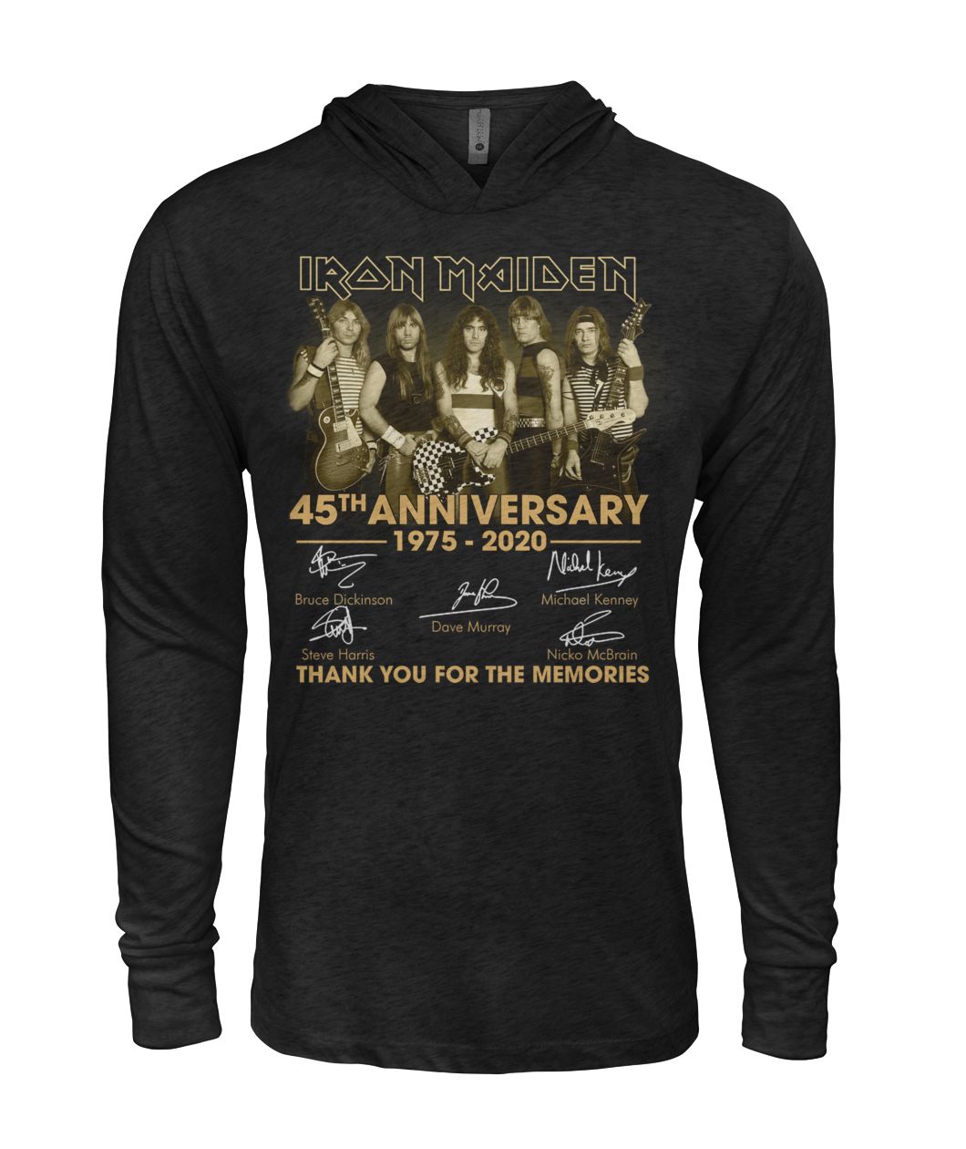 45Th Anniversary Iron Maiden 1975-2020 T-Shirt Hoodie