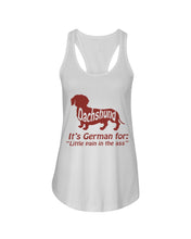 Load image into Gallery viewer, Dachshund German Shirt For Dachshunds Dog Lovers Ladies Flowy Tank