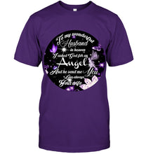 Load image into Gallery viewer, To My Husband In Heaven Gift For Widow Guys Tee