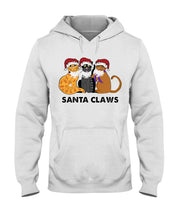 Load image into Gallery viewer, Santa Claws Funny Gift Christmas Gift For Cat Lovers Hoodie