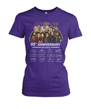 Load image into Gallery viewer, 50Th Anniversary Outlander Gift For Fans Black T-Shirt Ladies Tee