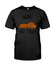 Load image into Gallery viewer, Dachshund Nope Not Today For Dachshunds Lovers Guys Tee