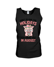 Load image into Gallery viewer, Funny Fat Pig Quote Custom T-Shirt For Friends Family Unisex Tank Top