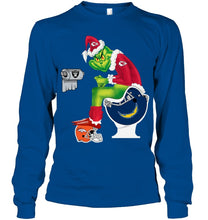 Load image into Gallery viewer, Funny Grinch Kansas Chief Christmas Gift Tee Unisex Long Sleeve