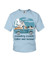 Load image into Gallery viewer, Country Road Golden Retriever Youth Tee