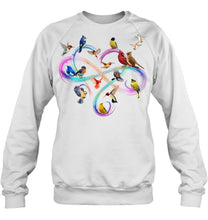 Load image into Gallery viewer, Bird Colorful Infinity Sign Sweatshirt