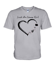 Load image into Gallery viewer, Just An Iowa Girl Guys V-Neck