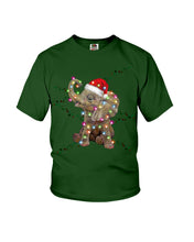 Load image into Gallery viewer, Elephant Color Light Christmas Gift Tee Youth Tee