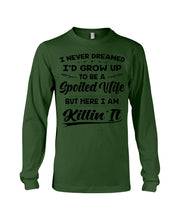 Load image into Gallery viewer, Spoiled Wife Funny Quote Family Tee Unisex Long Sleeve