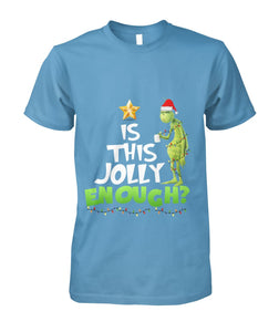 Grinch Is This Jolly Enough Christmas Tree Gift Tee Guys Tee