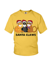 Load image into Gallery viewer, Santa Claws Funny Gift Christmas Gift For Cat Lovers Youth Tee