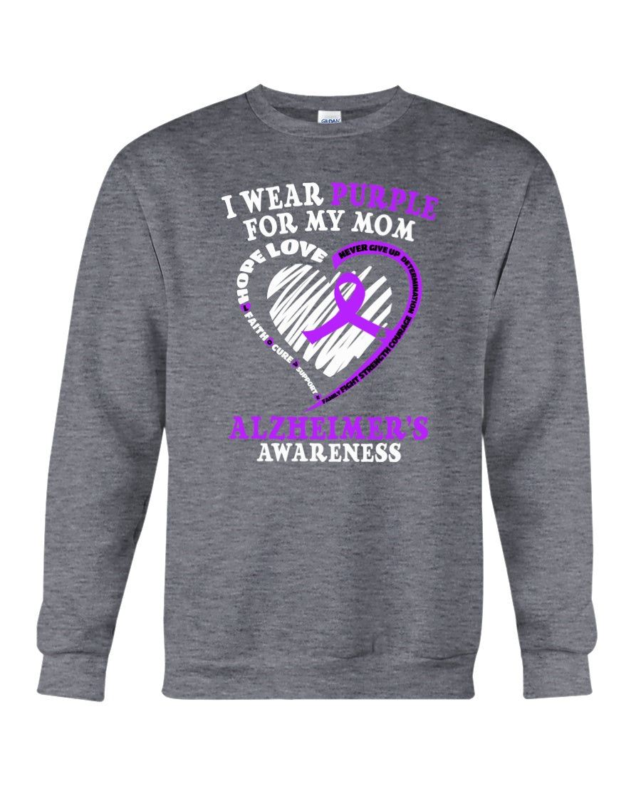 Alzheimer Awareness Daughter For Mom T-Shirt Sweatshirt