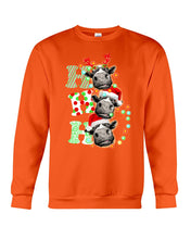 Load image into Gallery viewer, Funny Cows Ho Ho Ho Christmas Gift For Cow Lovers Sweatshirt