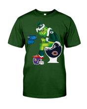 Load image into Gallery viewer, Grinch Green Bay Packers Funny Tee Guys Tee