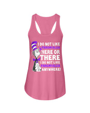 Load image into Gallery viewer, Fibromyalgia Anywhere Break Cancer Spirit T-Shirt Ladies Flowy Tank