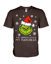 Load image into Gallery viewer, The Grinch Stole My Pancreas Guys V-Neck
