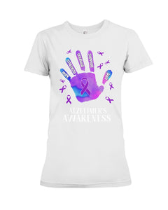 Alzheimers Awareness T-Shirt Ladies Tee