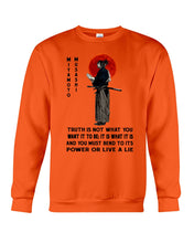 Load image into Gallery viewer, Miyamoto Musashi - Truth Is Not What You Want It To Be Sweatshirt