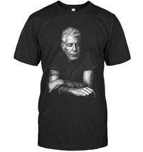 Load image into Gallery viewer, Anthony Bourdain Gift For Fans Black T-Shirt Ladies Flowy Tank