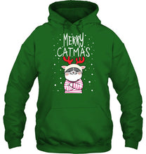Load image into Gallery viewer, Funny Merry Catmas Christmas Gift Shirt Hoodie