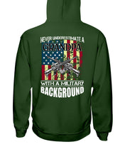 Load image into Gallery viewer, Never Underestimate A Grandpa Black T-Shirt Hoodie