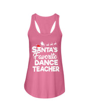 Load image into Gallery viewer, Santa Dance Teacher Christmas Shirt Ladies Flowy Tank