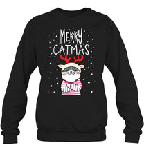 Load image into Gallery viewer, Funny Merry Catmas Christmas Gift Shirt Sweatshirt