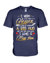 Load image into Gallery viewer, Climb Up To Heaven My Husbabd Guys V-Neck