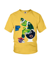 Load image into Gallery viewer, Grinch Green Bay Packers Funny Tee Youth Tee
