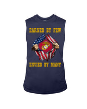Load image into Gallery viewer, Earned By Few Envied By Many Black T-Shirt Unisex Long Sleeve