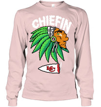Load image into Gallery viewer, Chiefin Kansas City Chiefs Gift For Fans T-Shirt Unisex Long Sleeve