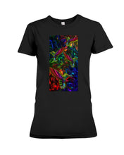 Load image into Gallery viewer, Hummingbird Cosmic Light Color Black T-Shirt Ladies Tee