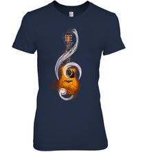Load image into Gallery viewer, Guitar Note Ladies Tee
