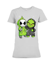 Load image into Gallery viewer, Cute Little Jack Skellington Grinch Best Friend Christmas Gift Shirt Ladies Tee