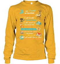 Load image into Gallery viewer, Crocheting Everywhere Black Quote T-Shirt Unisex Long Sleeve