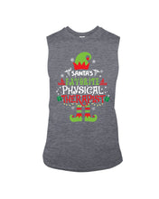 Load image into Gallery viewer, Santa's Favorite Physical Therapist Black T-Shirt Unisex Long Sleeve