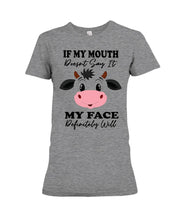 Load image into Gallery viewer, Cute Cow T-Shirt For Cow Lovers Ladies Tee