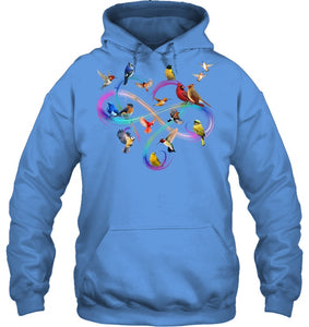 Bird Colorful Infinity Sign Hoodie