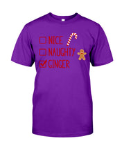 Load image into Gallery viewer, Nice Naughty Ginger Redhead T Shirt Guys Tee