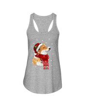 Load image into Gallery viewer, Corgi Christmas Gift Funny T-Shirt Ladies Flowy Tank