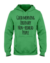 Load image into Gallery viewer, Redhead Good Morning White Mug Hoodie