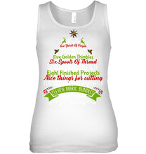 Load image into Gallery viewer, Christmas Tree Eleven Fabric Bundles T-Shirt Ladies Flowy Tank