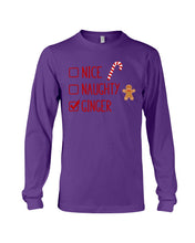 Load image into Gallery viewer, Nice Naughty Ginger Redhead T Shirt Unisex Long Sleeve