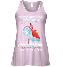 Load image into Gallery viewer, Girl Loves Reading Book And Dance Ballet Gift For Girls T-Shirt Ladies Flowy Tank