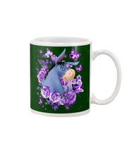 Load image into Gallery viewer, Donkey Loves Purple Flowers Custom T-Shirt Mug