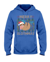 Load image into Gallery viewer, Merry Slothmas Christmas Gift For Kids Family Gift T-Shirt Hoodie