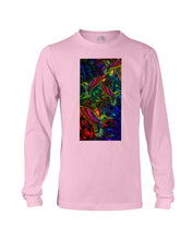 Load image into Gallery viewer, Hummingbird Cosmic Light Color Black T-Shirt Unisex Long Sleeve